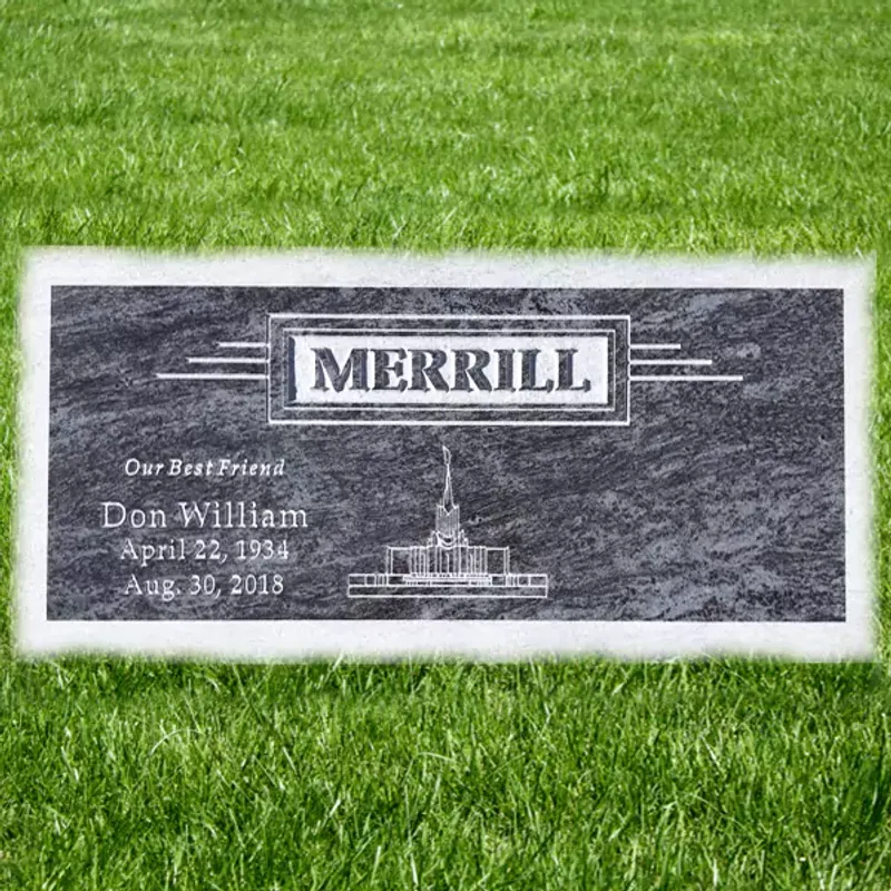 flat companion 5 by Utah Headstone Design