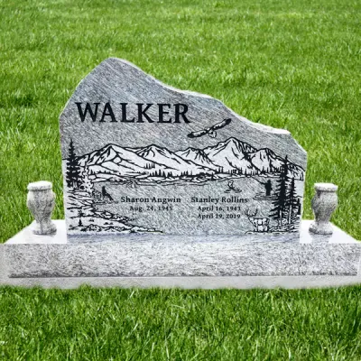 Custom monument by Utah Headstone Design